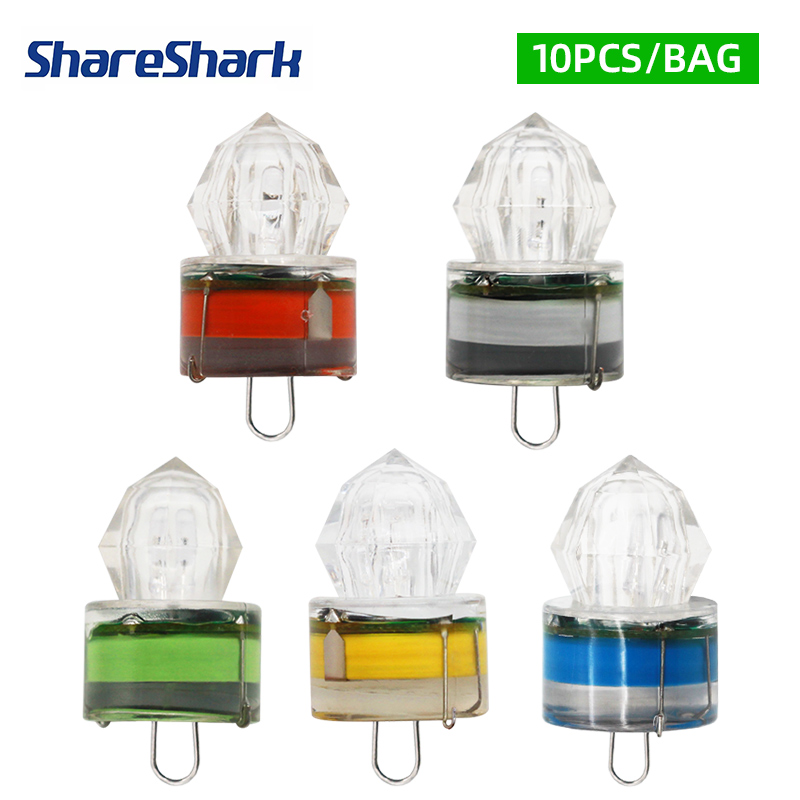 Fishing Bag Waterproof - 쉐어샤크 10개/팩 LED 낚시등 수중 딥