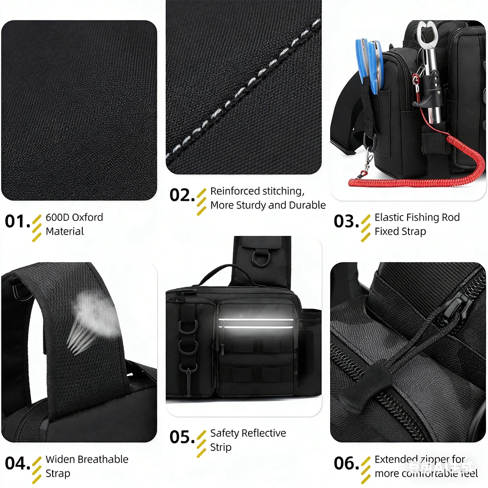 낚싯대 홀더가 있는 낚시 배낭 조절 가능한 넓은 어깨끈 - Fishing Backpack 리뷰 및 가격