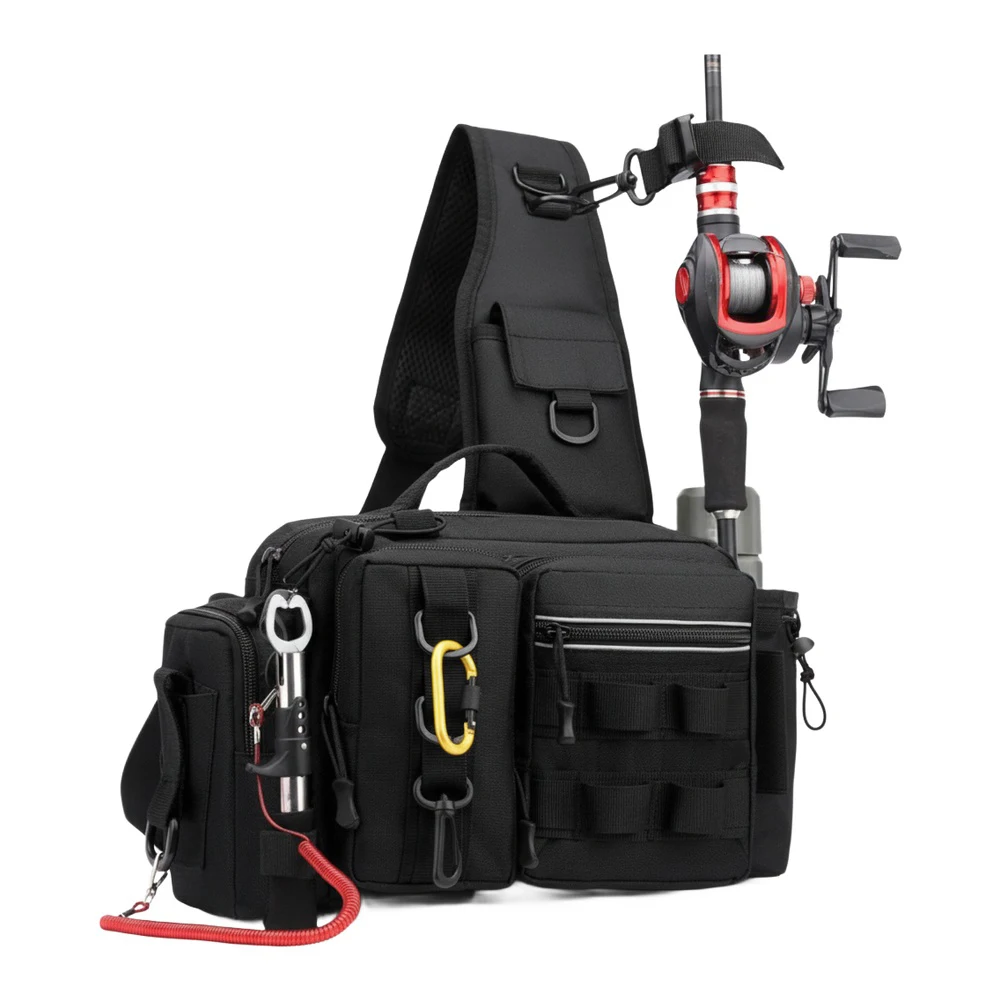 낚싯대 홀더가 있는 낚시 배낭 조절 가능한 넓은 어깨끈 - Fishing Backpack 리뷰 및 가격