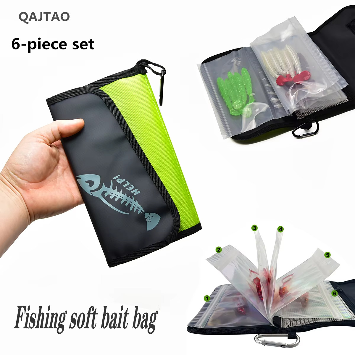 QAJTAO 루야 가짜 미끼 가방 소프트 베이트 가방  - Fishing Bag Waterproof 리뷰 및 가격