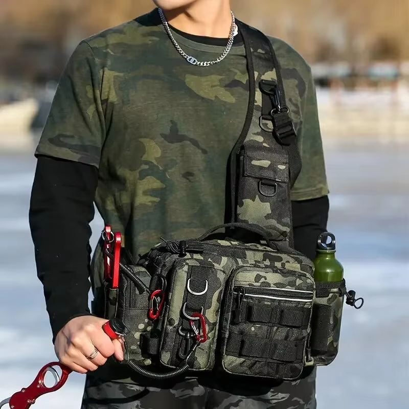 야외 전술 캠핑 등산 허리 슬링백 크로스바디 낚시 용품 - Fishing Backpack 리뷰 및 가격