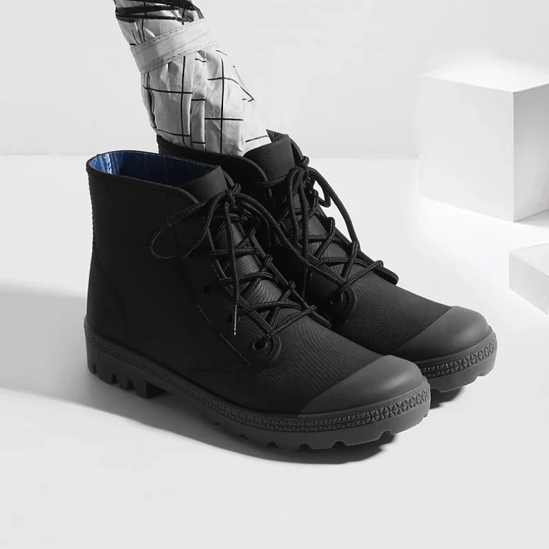 남성용 레이스업 레인 부츠, 미끄럼 방지 방수 작업 워 - Fishing Boots 리뷰 및 가격